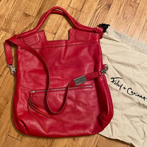 ❣️RED City bag by Foley + Corinna-NEW condition! - Picture 3 of 8